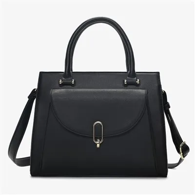 Velika četvrtasta markirana torba od strukturirane kože preko tijela